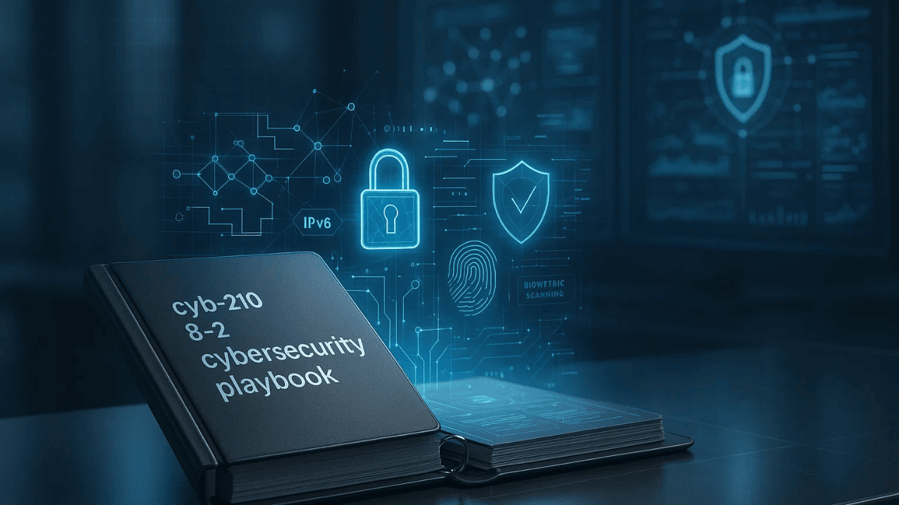 cyb-210 8-2 cybersecurity playbook