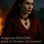imagesize:2160x3840 game of thrones red woman