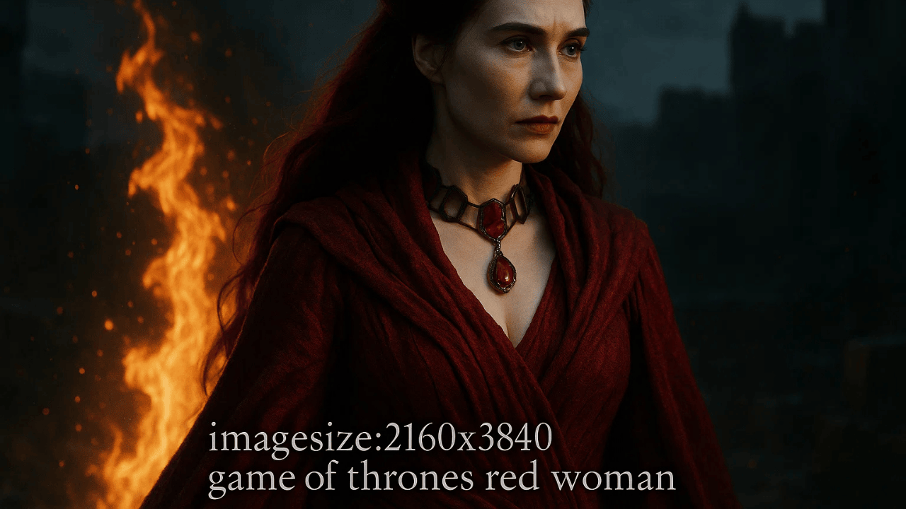 imagesize:2160x3840 game of thrones red woman
