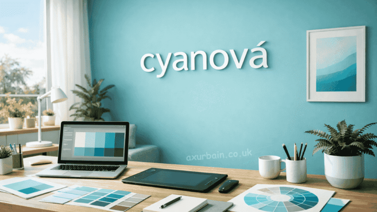 cyanová