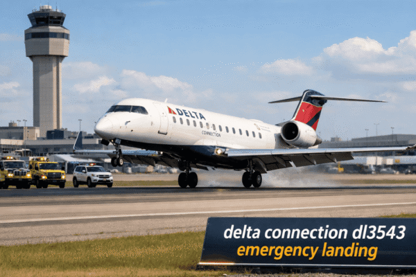 delta connection dl3543 emergency landing
