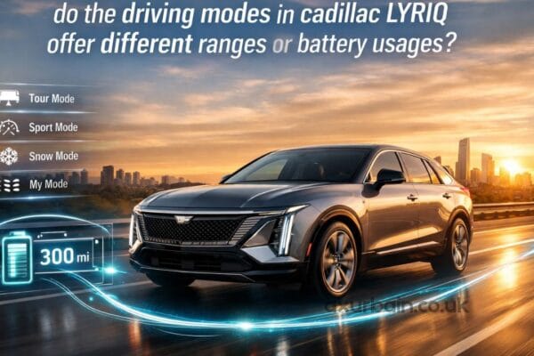 do the driving modes in cadillac lyriq offer different ranges or battery usages?