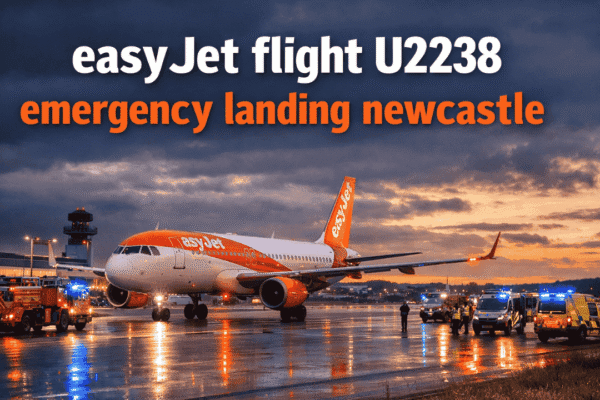 easyjet flight u2238 emergency landing newcastle
