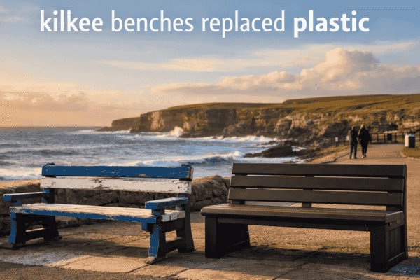 Kilkee benches replaced plastic