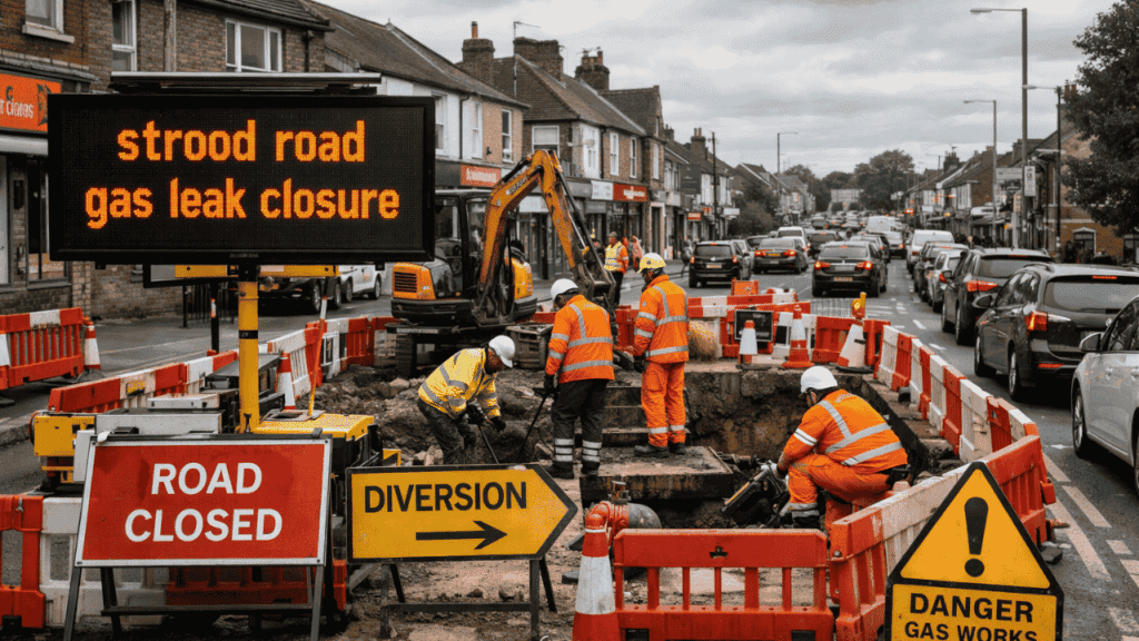 Strood road gas leak closure