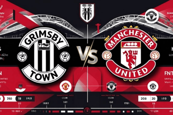 grimsby town vs manchester united f.c. timeline