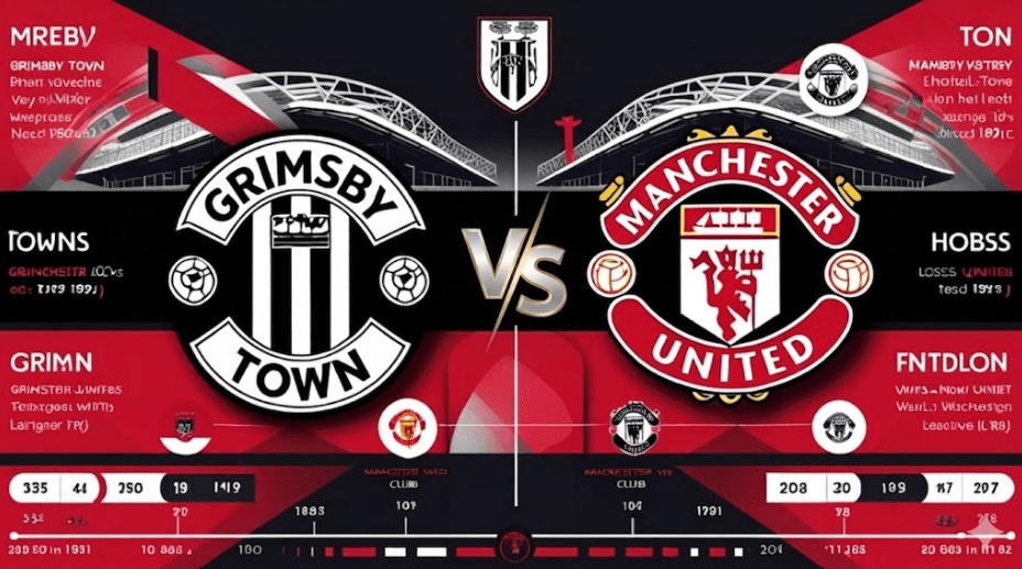 grimsby town vs manchester united f.c. timeline