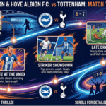 Brighton & Hove Albion F.C. vs Tottenham timeline
